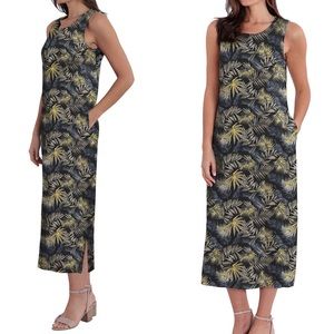 *NEW* Briggs Cute plants Linen Blend Dress